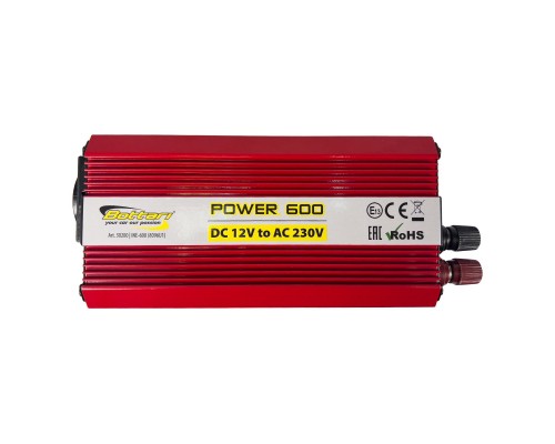 Автомобільний інвертор Bottari DC 12V - AC 230V 600W "POWER-600" (30200-IS)