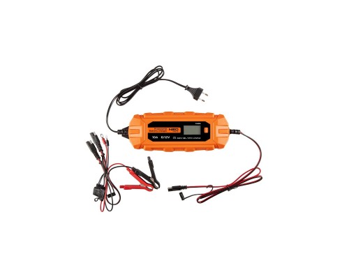 Зарядний пристрій для автомобільного акумулятора Neo Tools 10А/160Вт, 3-200Ач, для STD/AGM/GEL/LiFePO4 (11-893)