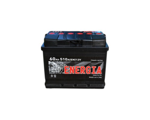 Акумулятор автомобільний ENERGIA 60Ah (+/-) (510EN) (22387)