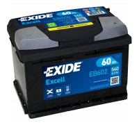 Акумулятор автомобільний EXIDE EXCELL 60Ah Н Ев (-/+) (540EN) (EB602)