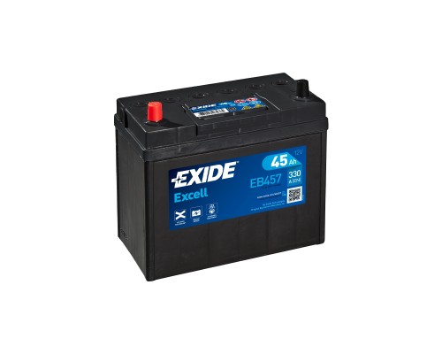 Акумулятор автомобільний EXIDE EXCELL 45Ah ASIA (+/-) ТК (330EN) (EB457)