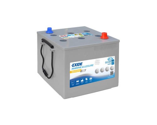 Акумулятор автомобільний EXIDE Equipment AGM 120Ah клеми по центру (1225EN) (EQ1000)