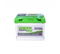 Акумулятор автомобільний GREEN POWER MAX 62Ah (+/-) (600EN) (22380)