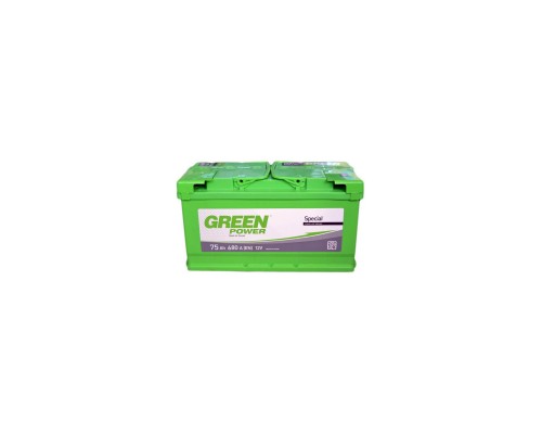 Акумулятор автомобільний GREEN POWER Standart 75Ah Ев (-/+) (680EN) (22362)