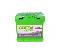 Акумулятор автомобільний GREEN POWER Standart 50Ah (+/-) (420EN) (22354)