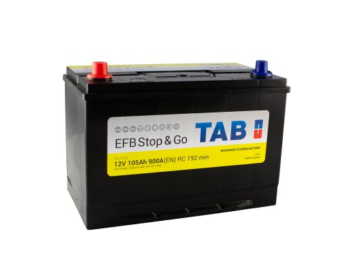 Акумулятор автомобільний TAB 105 Ah/12V Polar S EFB JIS (212 105)