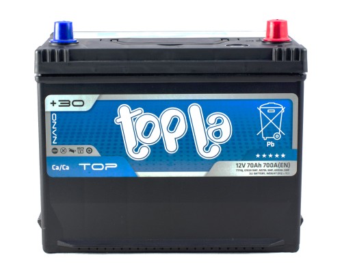 Акумулятор автомобільний Topla 70 Ah/12V Top/Energy Japan Euro (118 870)
