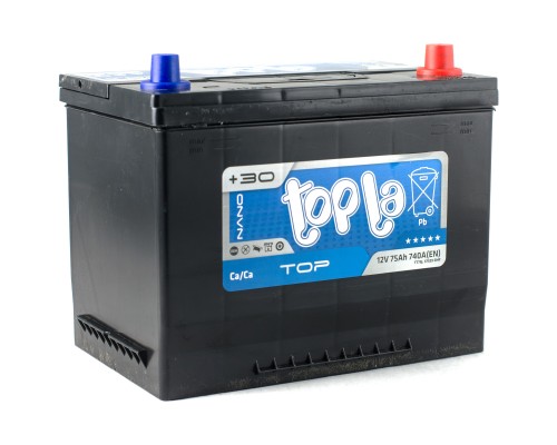 Акумулятор автомобільний Topla 75 Ah/12V Top/Energy Japan Euro (118 875)