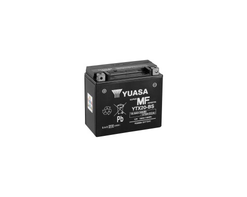 Акумулятор автомобільний Yuasa 12V 18,9Ah MF VRLA Battery (YTX20-BS)