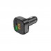 FM модулятор BOROFONE BC43 Flash 2 x USB Black (BC43B)