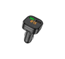 FM модулятор BOROFONE BC43 Flash 2 x USB Black (BC43B)