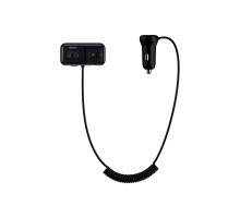 FM модулятор Baseus T Shaped S-16 2 х USB Type-A, microSD, AUX Black (CCMT000201)