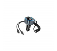 FM модулятор HOCO E74, Black, Box (E74)