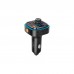 FM модулятор XO BCC08 автомобільний зарядний пристрій MP3/PD/2USB/3,1A Чорни (XO-BCC08)
