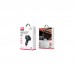 FM модулятор XO BCC08 автомобільний зарядний пристрій MP3/PD/2USB/3,1A Чорни (XO-BCC08)