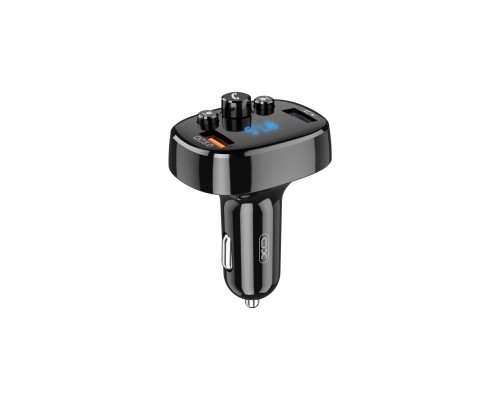 FM модулятор XO XO-BCC03 Car Charger 18W Bluetooth+QC3.0 Quick Charger Black (XO-BCC03)