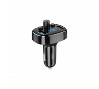 FM модулятор XO BCC-02 3.1A/2 USB Black (ВCC-02)