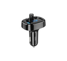 FM модулятор XO BCC-02 3.1A/2 USB Black (ВCC-02)