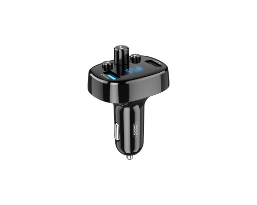 FM модулятор XO BCC-02 3.1A/2 USB Black (ВCC-02)